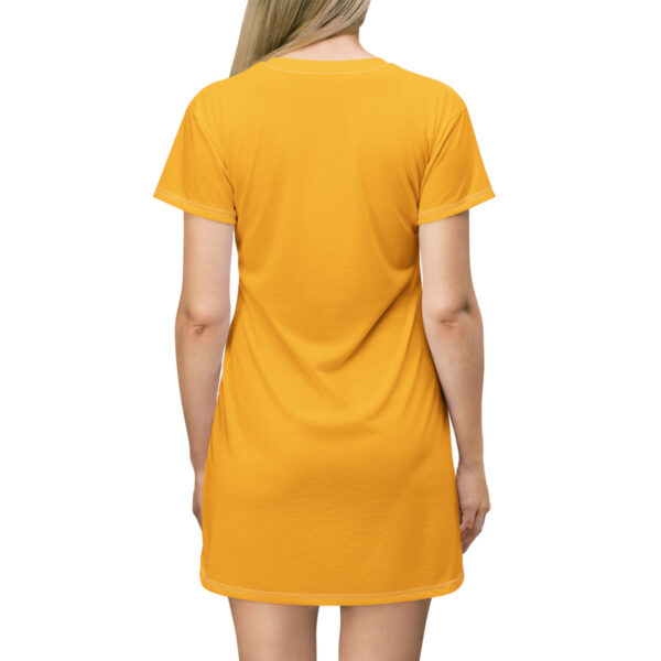 Follow The Program AAP Original AAPStore.co Logo Yellow T-Shirt Dress - Image 3