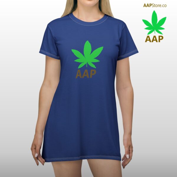 AAP Original AAPStore.co Logo Women's T-Shirt Dress Dark Blue