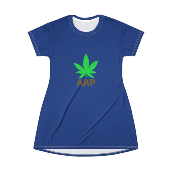 Follow The Program AAP Original AAPStore.co Logo Dark Blue T-Shirt Dress - Image 2