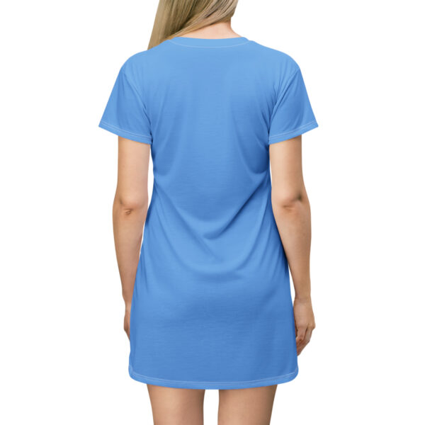 Follow The Program AAP Original AAPStore.co Logo Light Blue T-Shirt Dress - Image 3