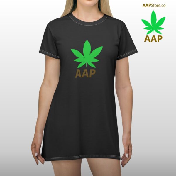 AAP Original AAPStore.co Logo Women's T-Shirt Dress Black