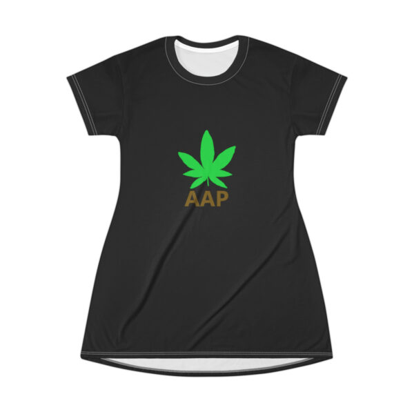 Follow The Program AAP Original AAPStore.co Logo Black T-Shirt Dress - Image 2