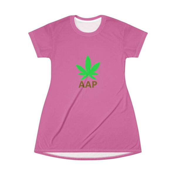 Follow The Program AAP Original AAPStore.co Logo Pink T-Shirt Dress - Image 2