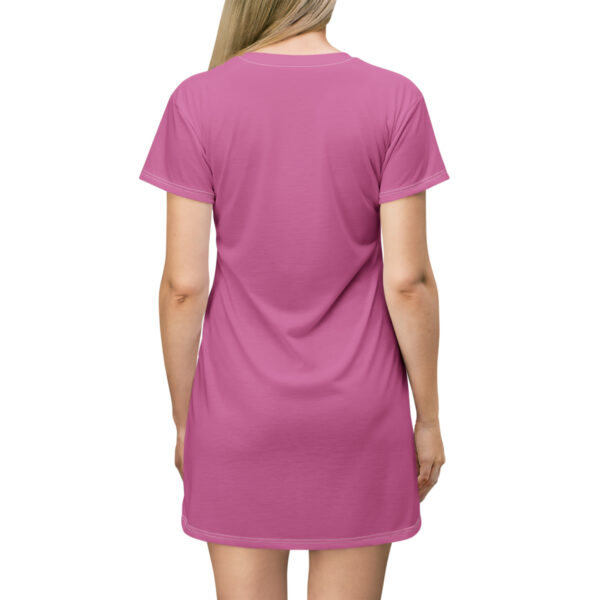 Follow The Program AAP Original AAPStore.co Logo Pink T-Shirt Dress - Image 3