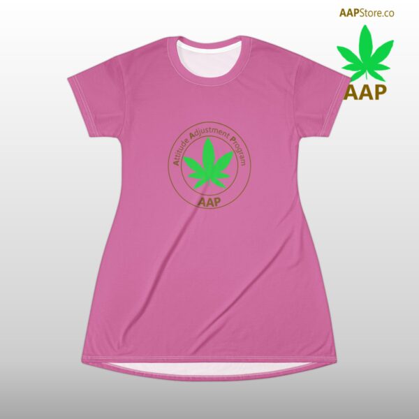 Follow The Program AAP Original Pink T-Shirt Dress - Image 2