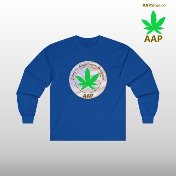 Puff It Up For Freedom AAP Original Freedom Logo Long Sleeve Tee