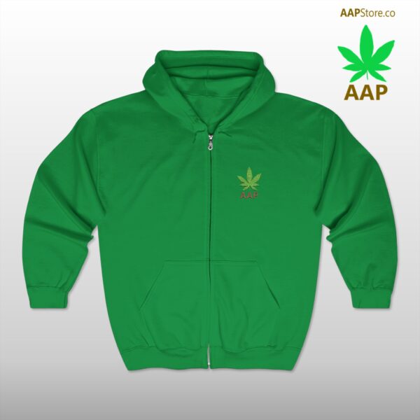 Follow The Program AAP Original AAPStore.co Pocket Logo Full Zip Hooded Sweatshirt - Image 8