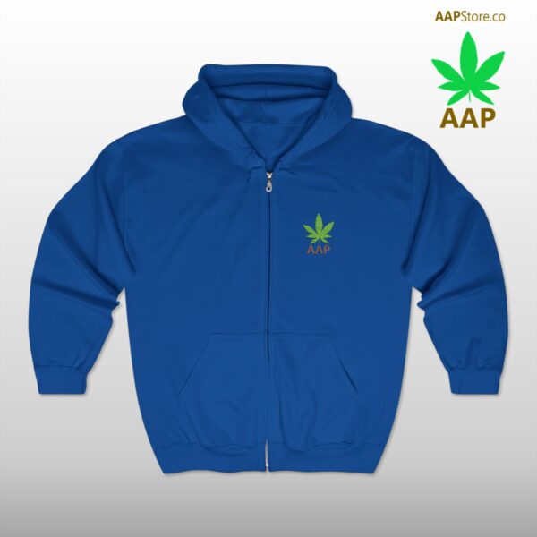 Follow The Program AAP Original AAPStore.co Pocket Logo Full Zip Hooded Sweatshirt - Image 9