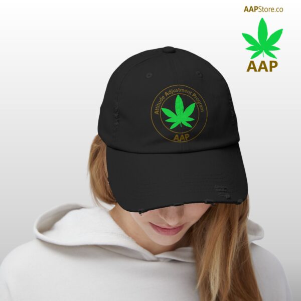 Follow The Program AAP Original Unisex Distressed Cap - Image 3