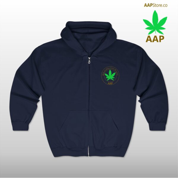 Follow The Program AAP Original Pocket Logo Full Zip Hooded Sweatshirt