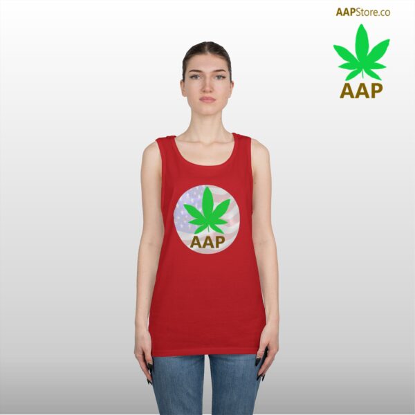 Puff It Up For Freedom AAP Original AAPStore.co Freedom Logo Tank Top - Image 3