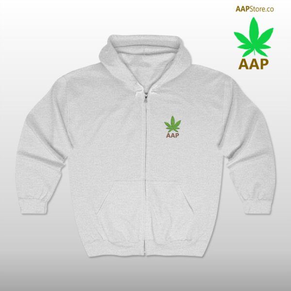 Follow The Program AAP Original AAPStore.co Pocket Logo Full Zip Hooded Sweatshirt