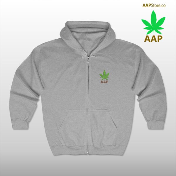 Follow The Program AAP Original AAPStore.co Pocket Logo Full Zip Hooded Sweatshirt - Image 4