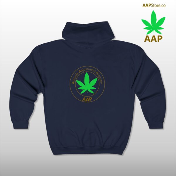 Follow The Program AAP Original Pocket Logo 2-Sided Full Zip Hooded Sweatshirt - Image 8