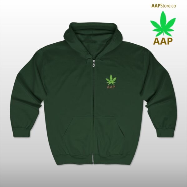 Follow The Program AAP Original AAPStore.co Pocket Logo Full Zip Hooded Sweatshirt - Image 7