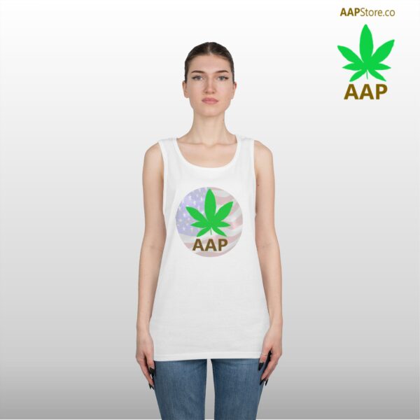 Puff It Up For Freedom AAP Original AAPStore.co Freedom Logo Tank Top - Image 7