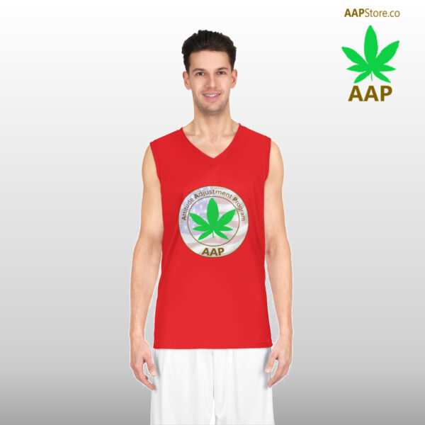 Follow The Program AAP Original Freedom Logo Basketball Jersey Red - Image 2