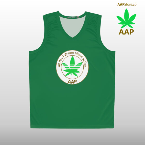 Follow The Program AAP Original All Day I Dream About Sativa Basketball Jersey Green