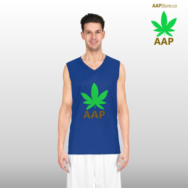 Follow The Program AAP Original AAPStore.co Logo Basketball Jersey Blue - Image 2