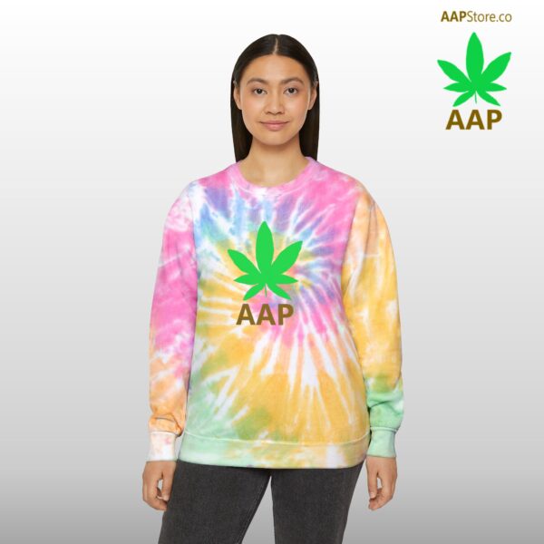 Follow The Program AAP Original AAPStore.co Logo Tie-Dye Sweatshirt - Image 3