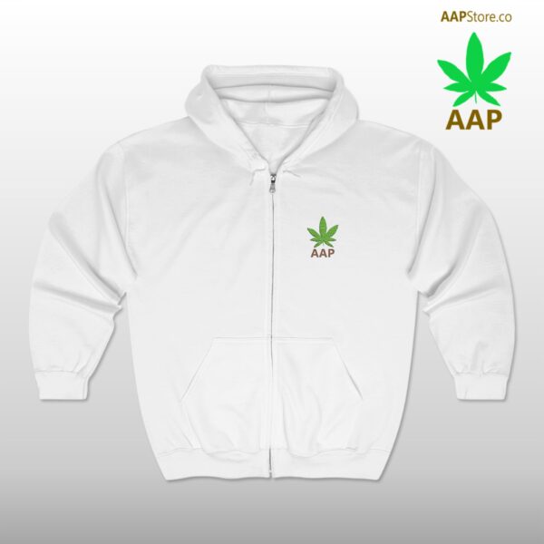 Follow The Program AAP Original AAPStore.co Pocket Logo Full Zip Hooded Sweatshirt - Image 2