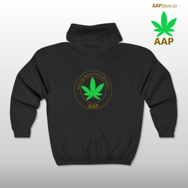 Follow The Program AAP Original Pocket Logo 2-Sided Full Zip Hooded Sweatshirt - Image 2