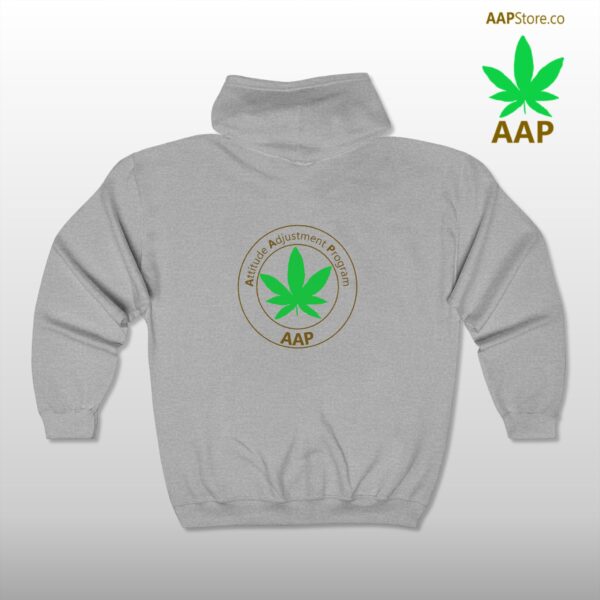 Follow The Program AAP Original Pocket Logo 2-Sided Full Zip Hooded Sweatshirt - Image 4