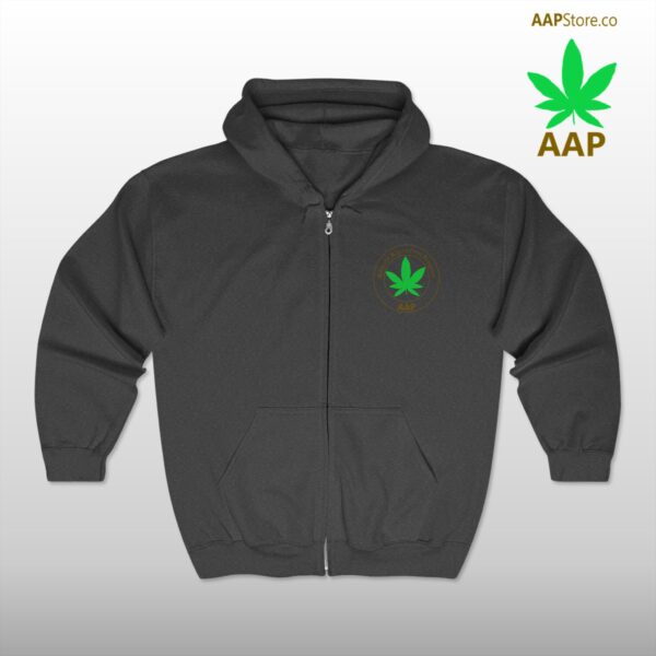 Follow The Program AAP Original Pocket Logo 2-Sided Full Zip Hooded Sweatshirt - Image 5