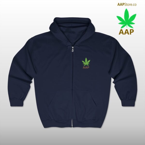 Follow The Program AAP Original AAPStore.co Pocket Logo Full Zip Hooded Sweatshirt - Image 11