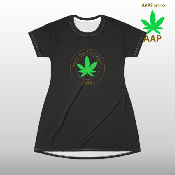 Follow The Program AAP Original Black T-Shirt Dress - Image 2