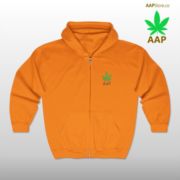 Follow The Program AAP Original AAPStore.co Pocket Logo Full Zip Hooded Sweatshirt - Image 5