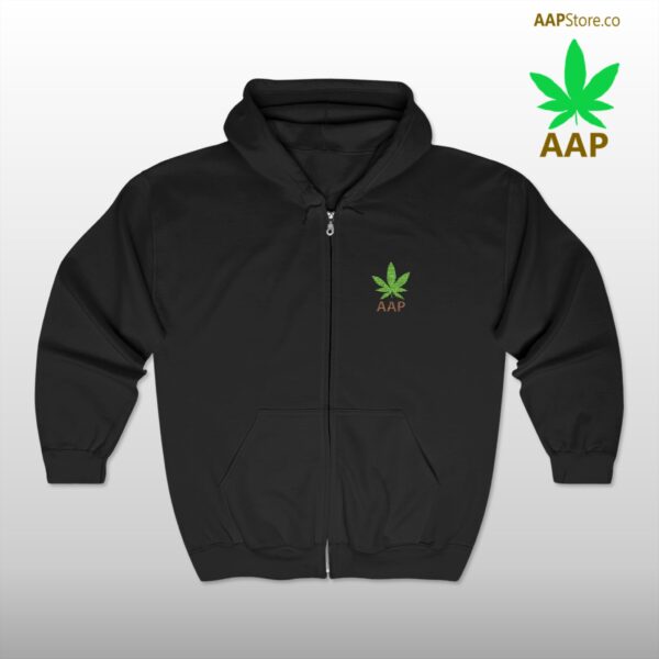 Follow The Program AAP Original AAPStore.co Pocket Logo Full Zip Hooded Sweatshirt - Image 3