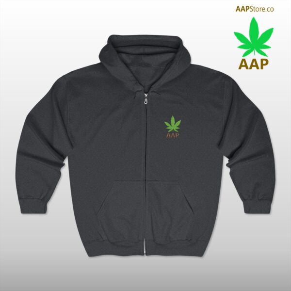 Follow The Program AAP Original AAPStore.co Pocket Logo Full Zip Hooded Sweatshirt - Image 10