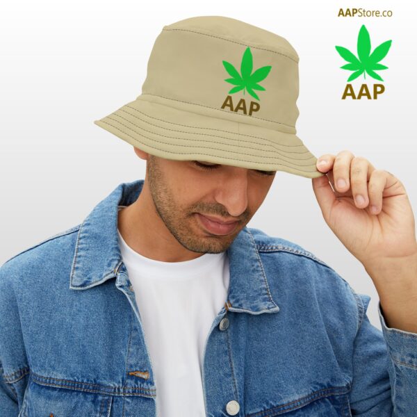 Follow The Program AAP Original AAPStore.co Logo Tan Bucket Hat - Image 5