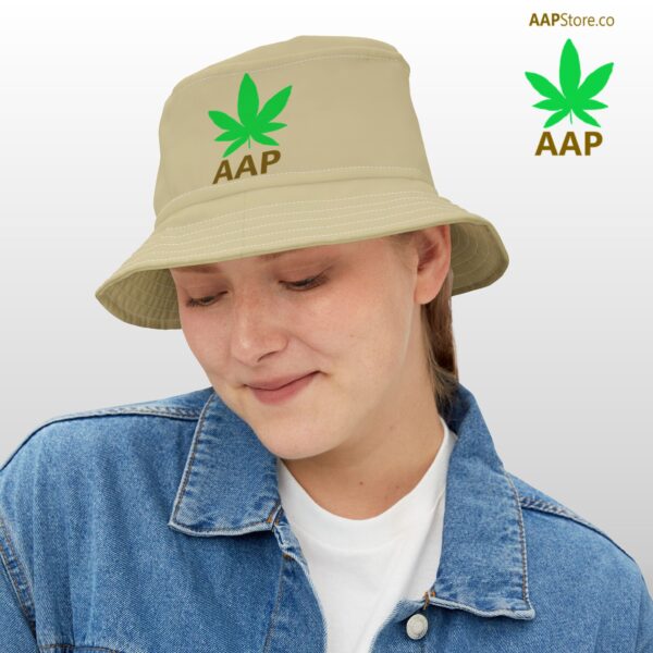 Follow The Program AAP Original AAPStore.co Logo Tan Bucket Hat - Image 3