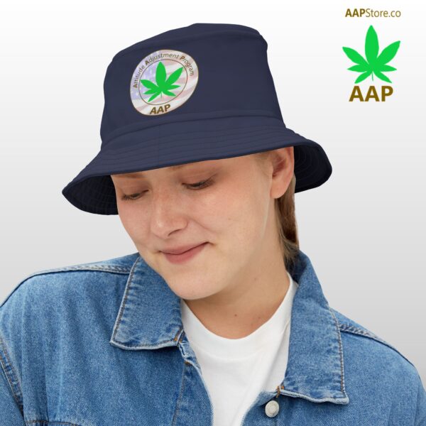 Puff It Up For Freedom AAP Original Navy Blue Bucket Hat - Image 3