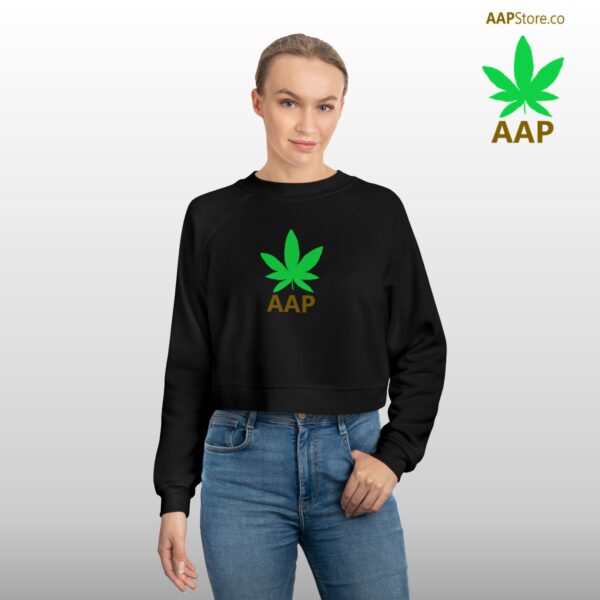 Follow The Program AAP Original AAPStore.co Logo Cropped Fleece Pullover - Image 2