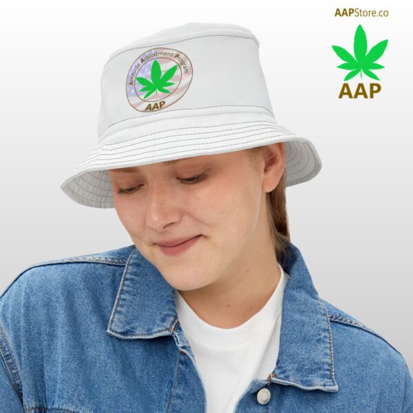 Puff It Up For Freedom AAP Original White Bucket Hat - Image 3