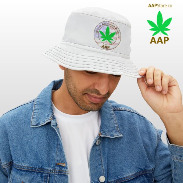 Puff It Up For Freedom AAP Original White Bucket Hat - Image 2