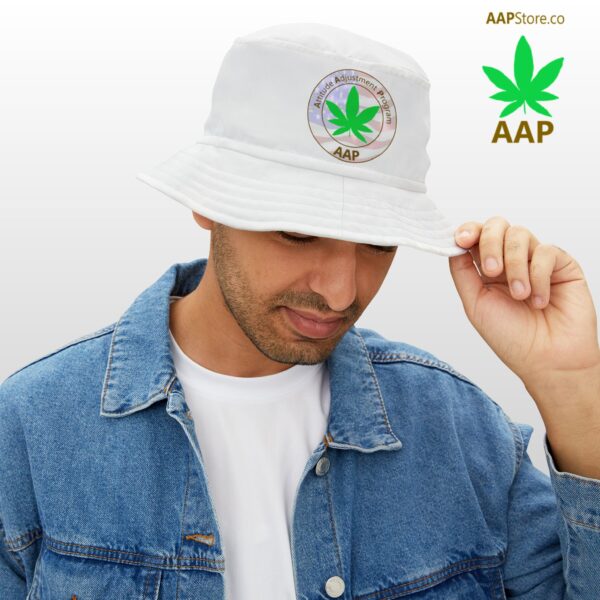 Puff It Up For Freedom AAP Original White Bucket Hat - Image 5