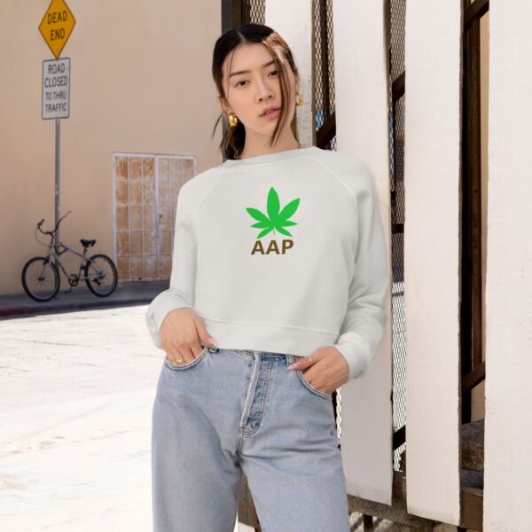 Follow The Program AAP Original AAPStore.co Logo Cropped Fleece Pullover - Image 6