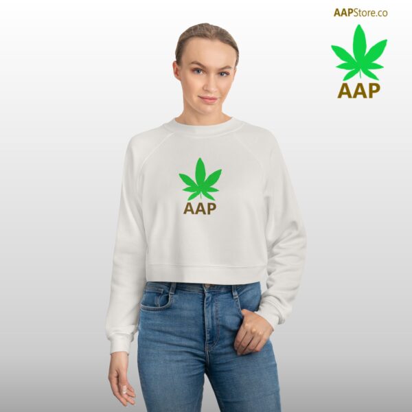 Follow The Program AAP Original AAPStore.co Logo Cropped Fleece Pullover - Image 5