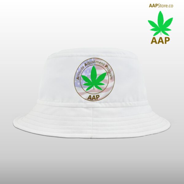 Puff It Up For Freedom AAP Original White Bucket Hat - Image 4