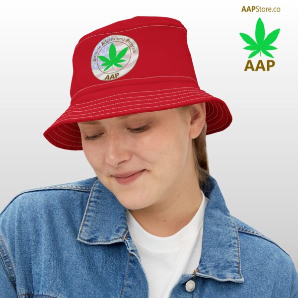 Puff It Up For Freedom AAP Original Red Bucket Hat - Image 6