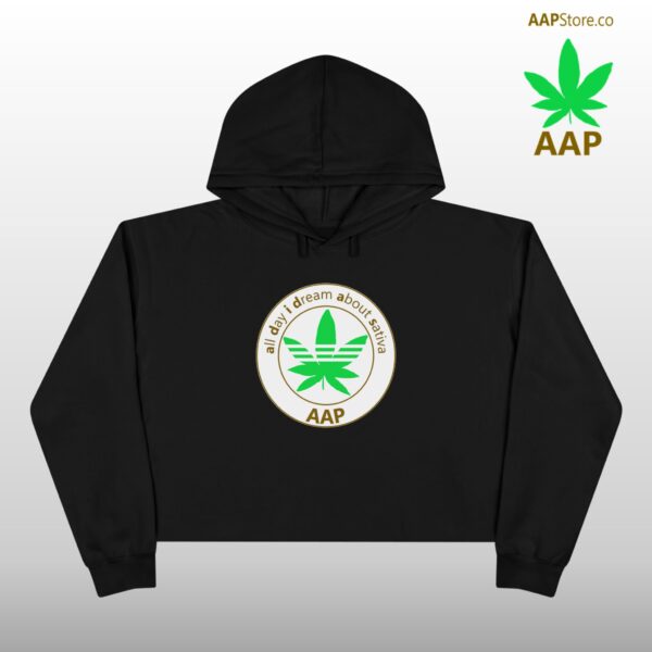 AAP Original All Day I Dream About Sativa Crop Hoodie - Image 3