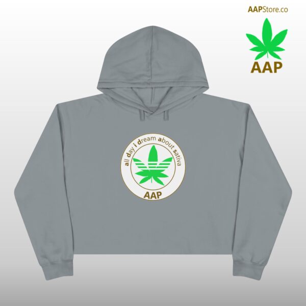 AAP Original All Day I Dream About Sativa Crop Hoodie - Image 7