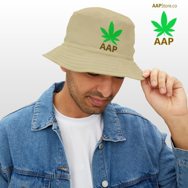 Follow The Program AAP Original AAPStore.co Logo Tan Bucket Hat - Image 2