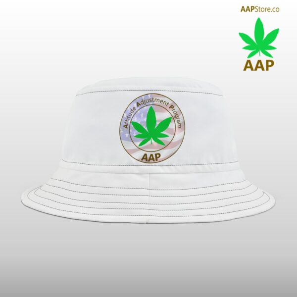 Puff It Up For Freedom AAP Original White Bucket Hat