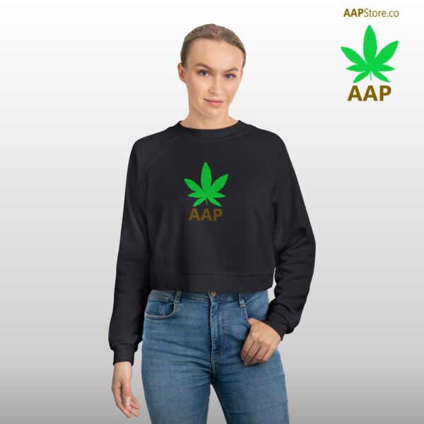 Follow The Program AAP Original AAPStore.co Logo Cropped Fleece Pullover - Image 11