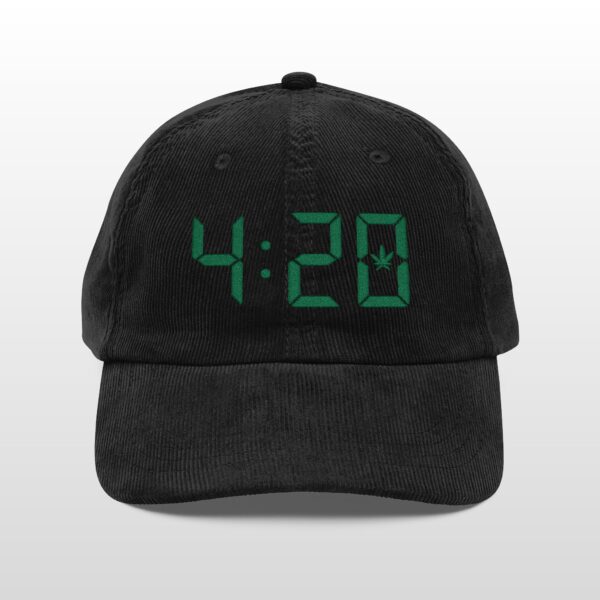 420 Digital Clock Vintage Corduroy Cap